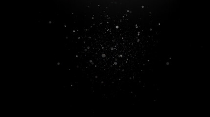 floating dust particles in air, dark background overlay, small white specks, soft blurry bokeh,...