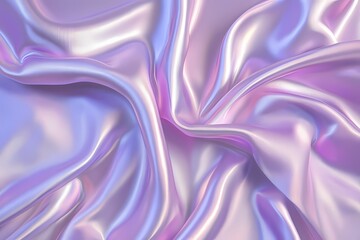 Obraz premium pastel purple shiny satin silk fabric background. smooth elegant wavy, luxurious Anniversary, Christmas, wedding, valentine, event, celebration concept.