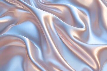 Fototapeta premium white pearl shiny satin silk fabric background. smooth elegant wavy, luxurious Anniversary, Christmas, wedding, valentine, event, celebration concept.