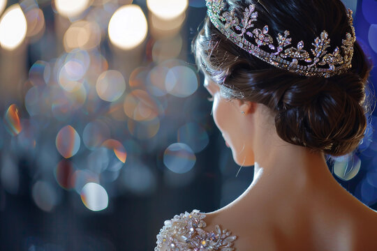 Elegant group of people, including models and contestants generative AI concept