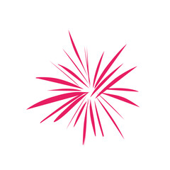Funny Colored Fireworks Vector