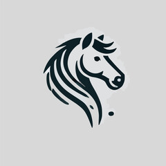 The majestic horse head logo