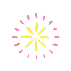 Funny Colored Fireworks Vector