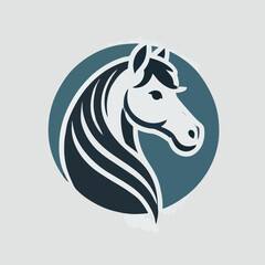 The majestic horse head logo
