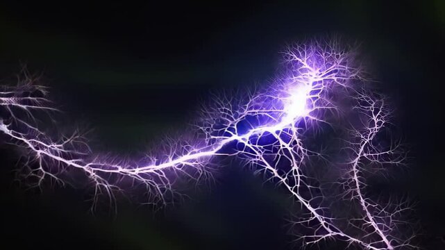 Electric arcs create stunning displays of light and energy in a dark environment