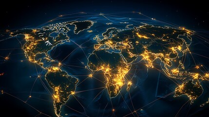 Global Network: A Visual Representation of Interconnectedness