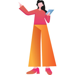 business person with tablet