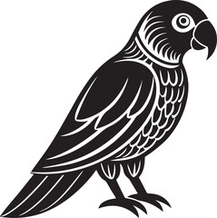 parrot silhouette vector