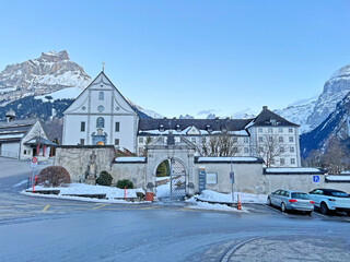 Engelberg’s Benedictine Monastery or Engelberg Abbey - Canton of Obwalden, Switzerland (Das...