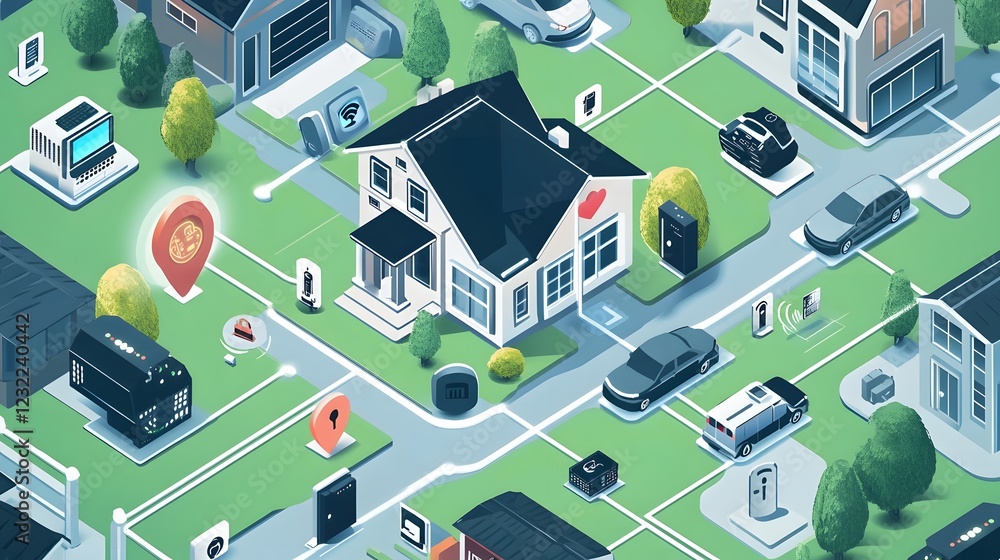 Poster security and privacy: a highly secured iot system visualized with encrypted data streams, digital lo