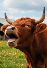 laughing red ox