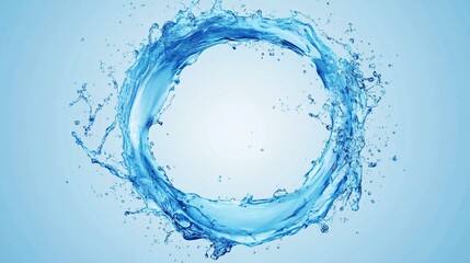 Dynamic Liquid Splash Frame Element for Creative Text Design with Copy Space