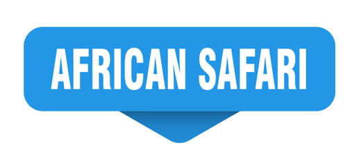 african safari sticker. african safari sign on transparent background