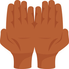 Two open hands held together in prayer, symbolizing hope, faith, and gratitude