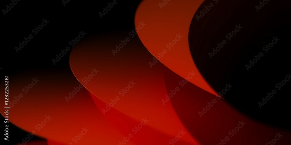Poster a red and black abstract image with a lot of red lines. the image has a mood of chaos and confusion