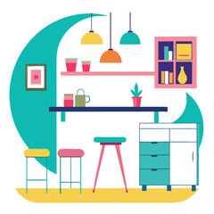 illustration of kitchen