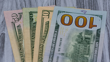 Images of banknotes of various countries. american dollar photos.