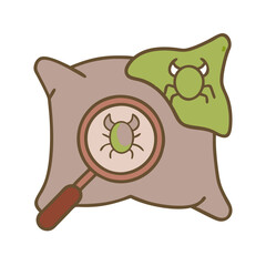Creative Bug and Lens Icon for Inspection Themes