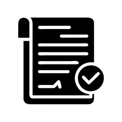Approved Document Illustration with Check Symbol