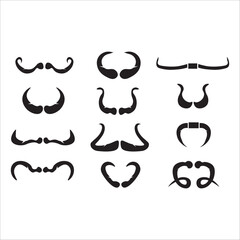 set of mustache