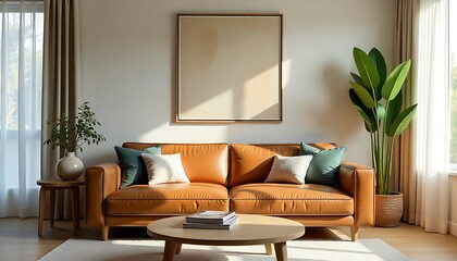 living interior with fireplace