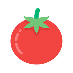 Vibrant Tomato Vector Illustration for Icons and Logos