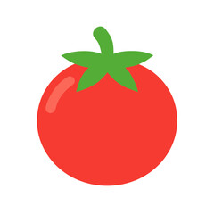Vibrant Tomato Vector Illustration for Icons and Logos