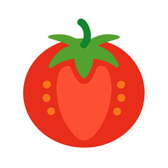 High-Quality Tomato Vector Image – Clean and Minimalist
