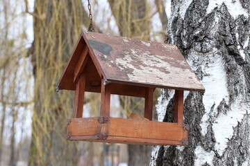 wooden bird house