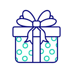 Festive Gift Box Illustration for Holidays and Birthdays