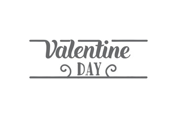 valentine day typography vector Illustrator