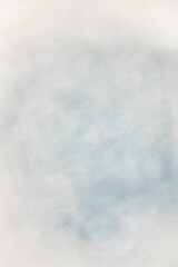 Obraz premium A serene painting depicting a white and blue sky, showcasing soft clouds and a tranquil atmosphere.