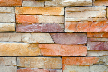 MURALLA DE LADRILLO TONOS CAFES CÁLIDO FONDO TEXTURA MURALLA