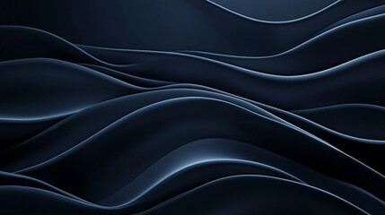 Obraz premium Abstract Dark Blue Waves Elegant Smooth Background Design Texture Art Navy Curve Style Fluid Modern 