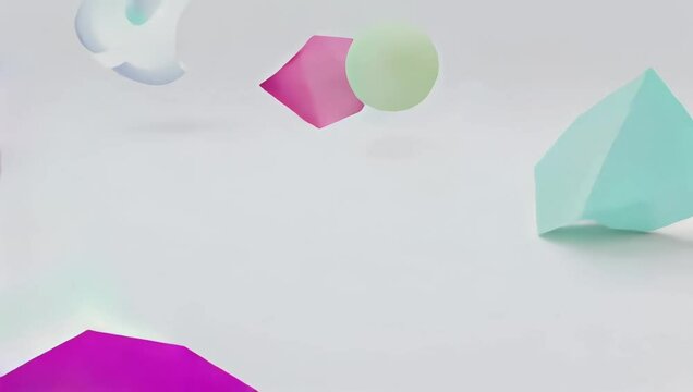 Animation of square, circles, rectangle. 