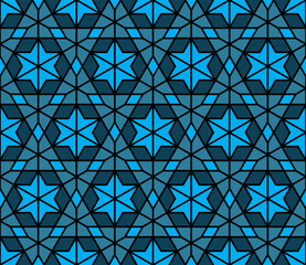 Seamless girih pattern. Girih 6. Traditional Islamic Design. Mosque decoration element. Seamless geometric pattern. Seamless islamic pattern. Background vector illustration. Morocco seamless vector pa