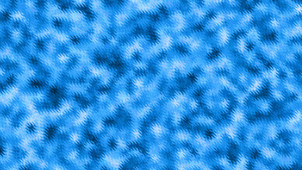 Abstract blue grainy, blurred pattern with textured, jagged brushstrokes background