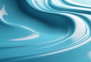 Abstract Blue Swirling Liquid Design Texture