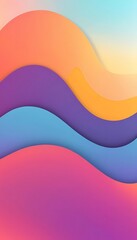Abstract Colorful Waves Gradient Background Design