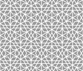 Seamless girih pattern. Girih 6. Traditional Islamic Design. Mosque decoration element. Seamless geometric pattern. Seamless islamic pattern. Background vector illustration. Morocco seamless vector pa