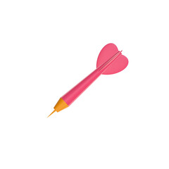 dart on white background