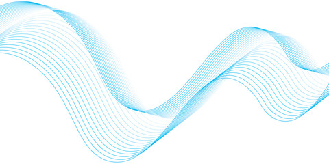 Abstract blue background with waves. vector