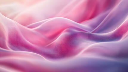 Fototapeta premium Soft, flowing pink waves creating a calming effect in the image