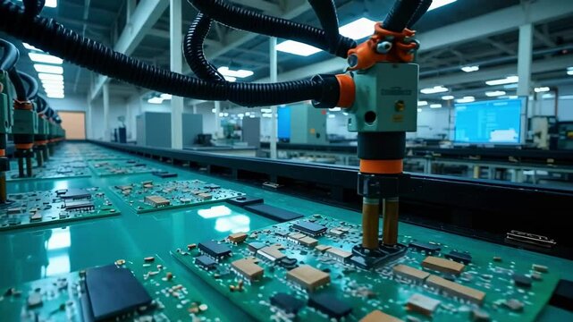 Automated electronics production at a modern manufacturing enterprise