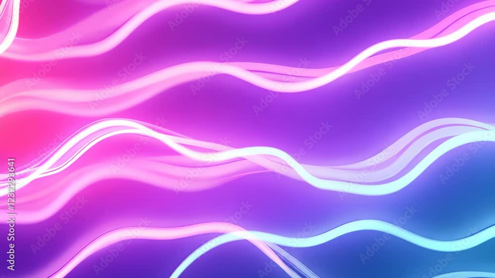 Aufkleber Vivid Neon Fluid Particles in Glowing Multicolor Dust Effect with Dynamic Motion and Abstract Design for Backgrounds and Creative Projects Highlighting Liquid Energy and Modern Aesthetic