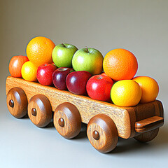 whimsical fruits cart