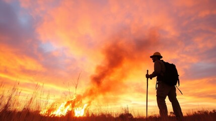 Silhouette of a couple sharing a kiss against a stunning sunset glow