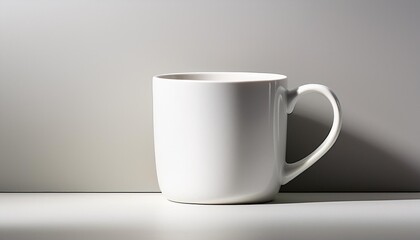 Fototapeta premium Blank cup white