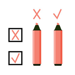 Colorful marker pens set. Highlighter pencil for school or kids