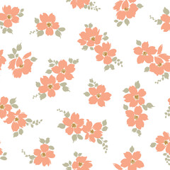 Abstract floral pattern perfect for textile design,